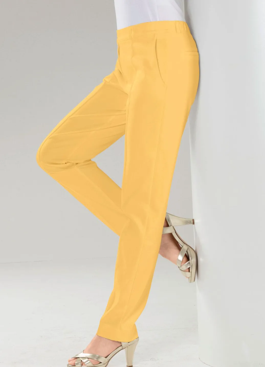 Damen Mona Lange Hosen<Hose mit Ziersteppungen