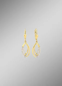 Damen Mona Ohrschmuck<Interessante Ohrringe mit synth. Zirkonia