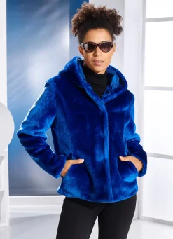 Damen Mona Kunstpelzjacken<Jacke aus kuschelweichem Kunstpelz