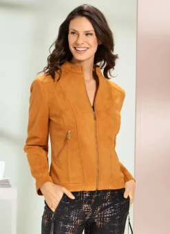 Damen Mona Blusenjacken<Jacke aus Velours