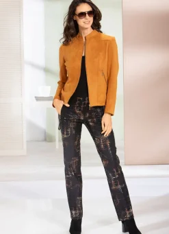Damen Mona Blusenjacken<Jacke aus Velours