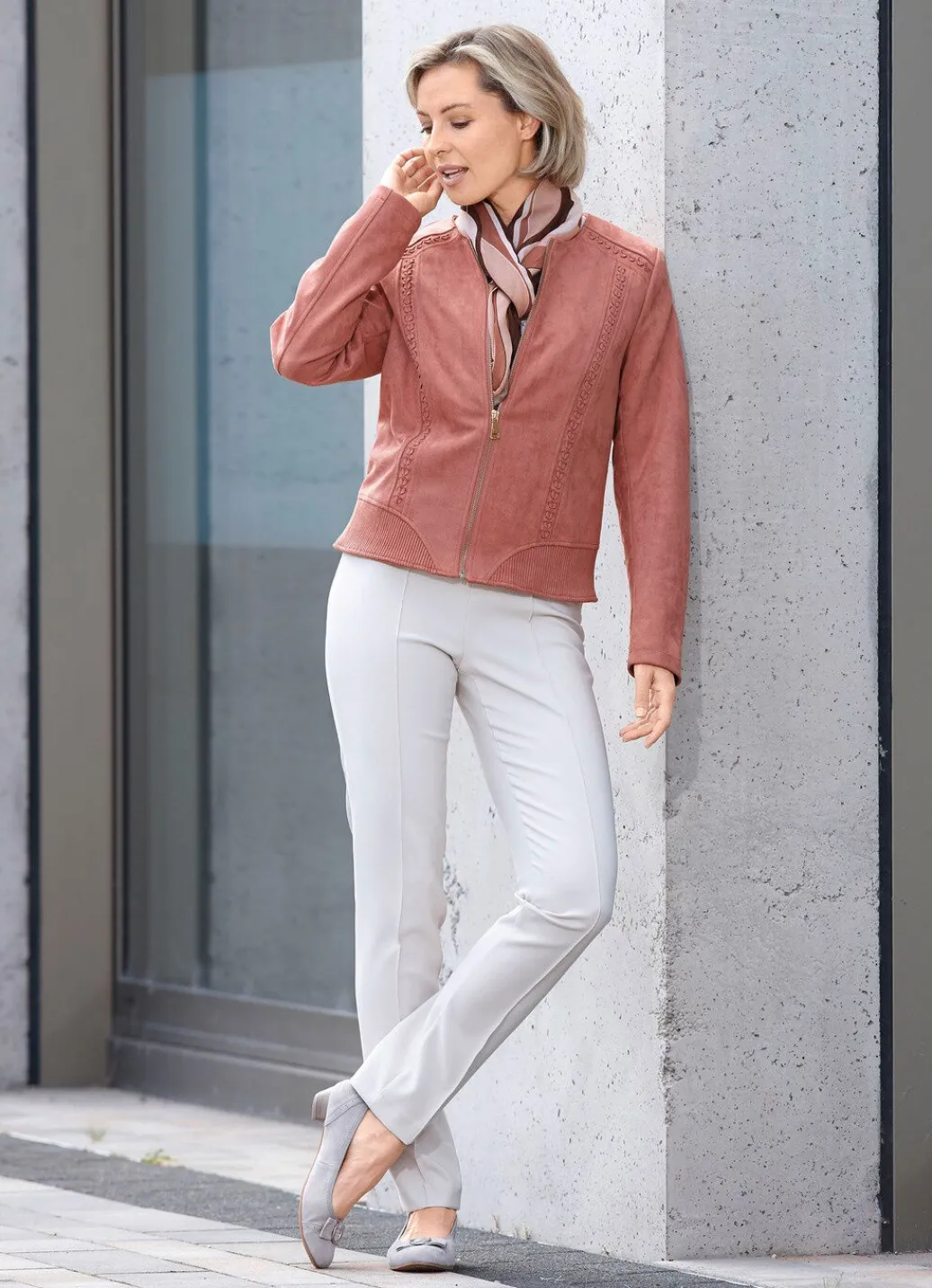 Damen Mona Lederimitatjacken<Jacke im Blouson-Stil