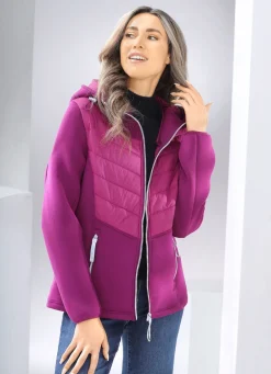 Damen Mona Winterjacken<Jacke im Materialmix