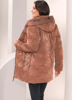 Damen Mona Winterjacken<Jacke in topmodischer Lackoptik
