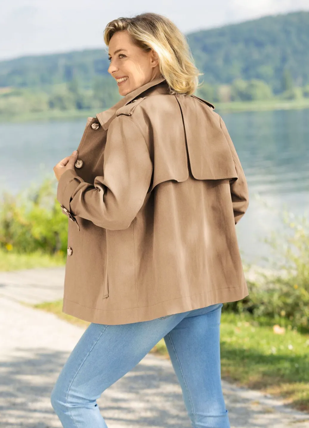 Damen Mona Übergangsjacken<Jacke in Trench-Optik
