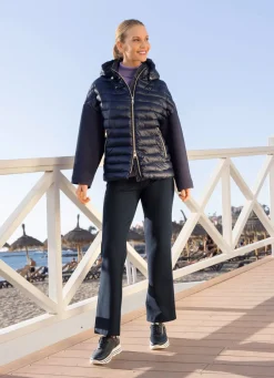 Damen Mona Übergangsjacken<Jacke in trendaktuellem Materialmix