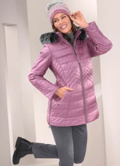 Damen Mona Winterjacken<Jacke mit abnehmbarem Kunstpelz-Besatz