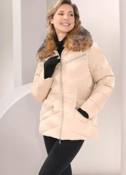 Damen Mona Winterjacken<Jacke mit abnehmbarem Kunstpelz-Besatz am Kragen