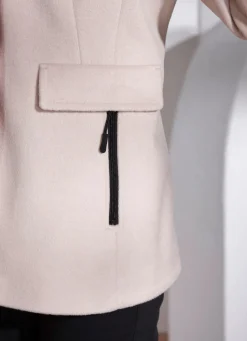 Damen Mona Wolljacken<Jacke mit abnehmbarer Kapuze