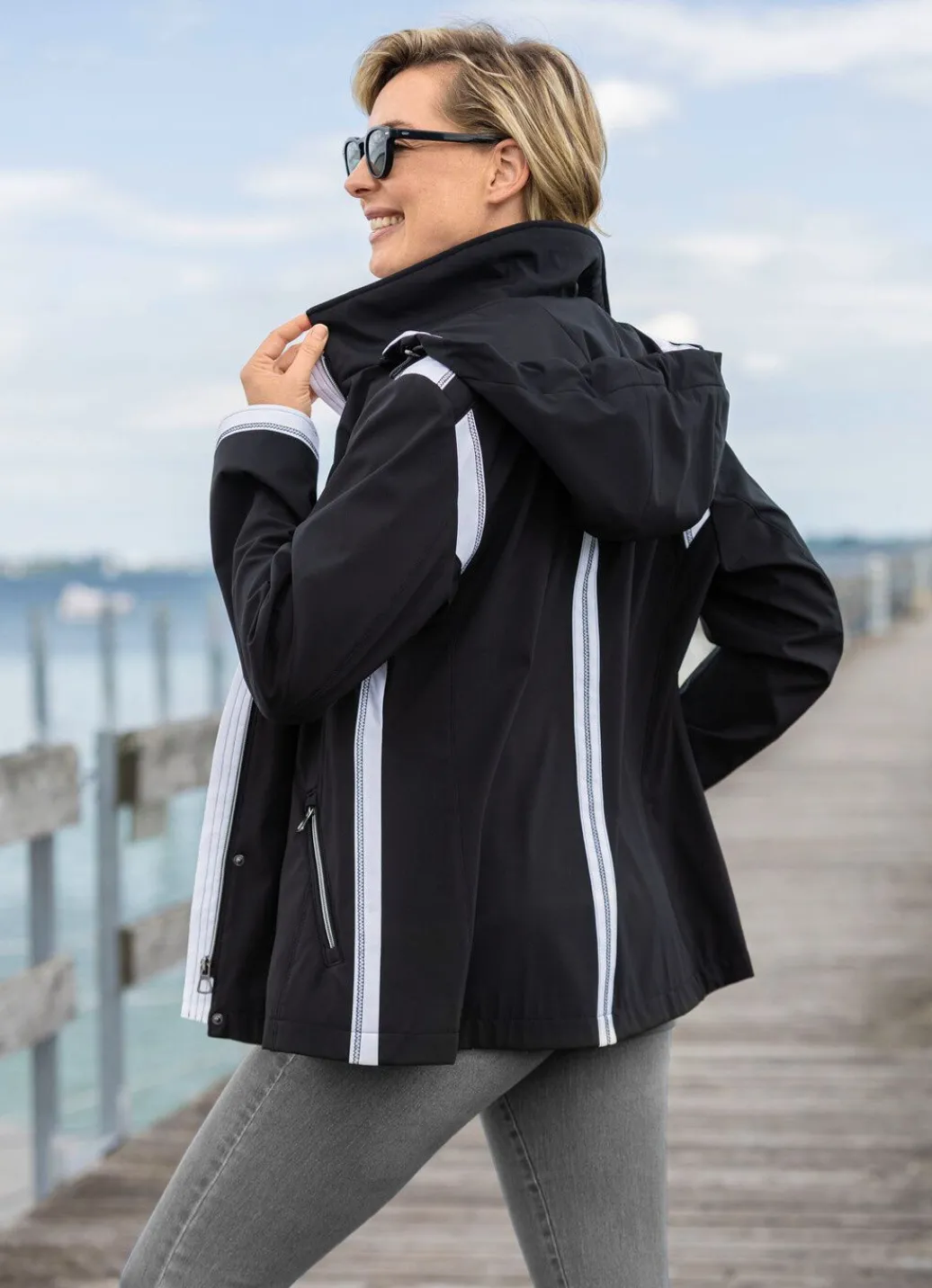 Damen Mona Übergangsjacken<Jacke mit abnehmbarer Kapuze