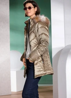 Damen Mona Winterjacken<Jacke mit figurschmeichelnder Längssteppung seitlich