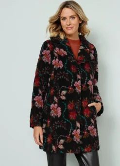 Damen Mona Wolljacken<Jacke mit Floralprint