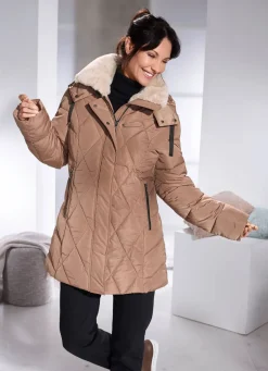 Damen Mona Winterjacken<Jacke mit Kunstpelz-Besatz am Kragen