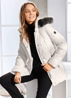Damen Mona Winterjacken<Jacke mit Reißverschluss an den Seitenschlitzen