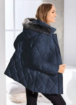 Damen Mona Winterjacken<Jacke mit Reißverschluss an den Seitenschlitzen