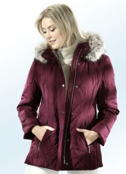 Damen Mona Winterjacken<Jacke mit Reißverschluss unter der Druckerleiste