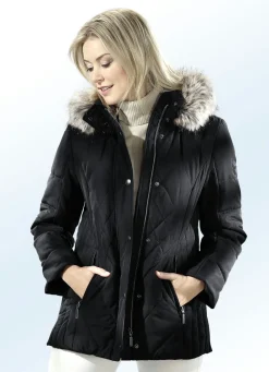 Damen Mona Winterjacken<Jacke mit Reißverschluss unter der Druckerleiste