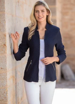 Damen Mona Übergangsjacken|Blusenjacken<Jacke mit Schulterpolstern