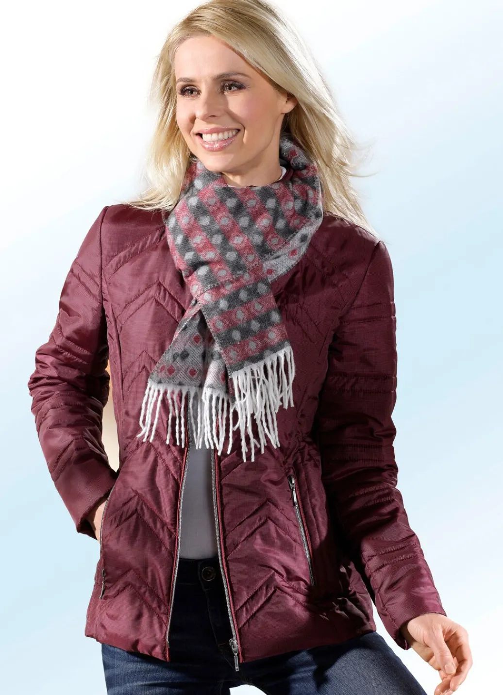 Damen Mona Übergangsjacken|Winterjacken<Jacke mit seitlicher Längssteppung