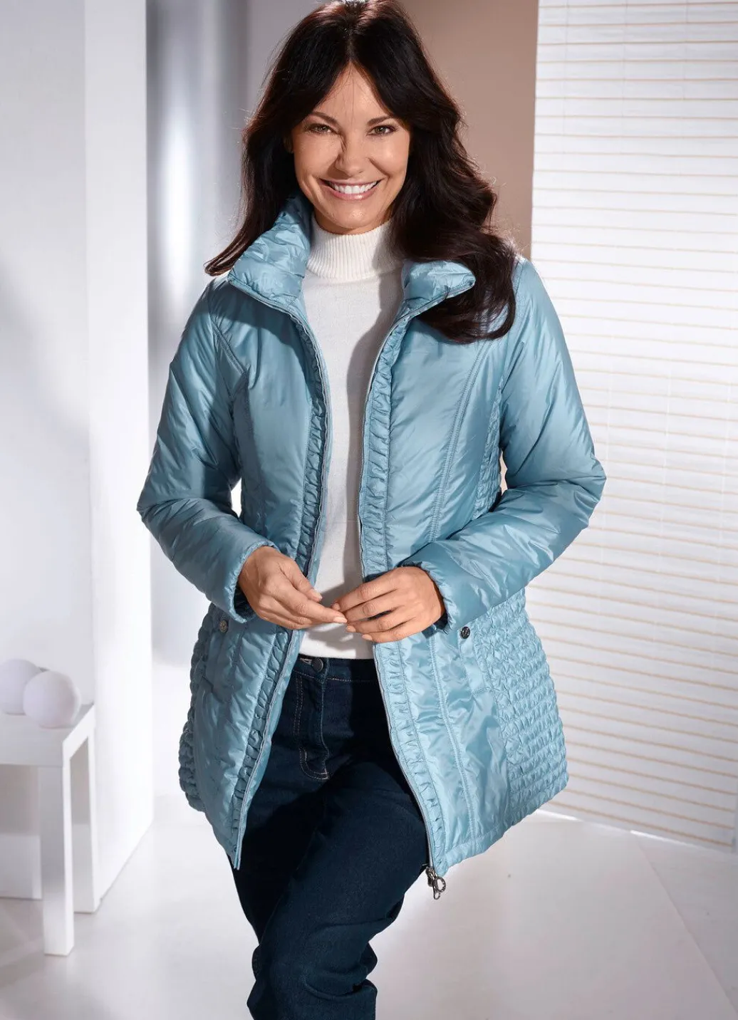 Damen Mona Winterjacken<Jacke mit Smokeinsätzen