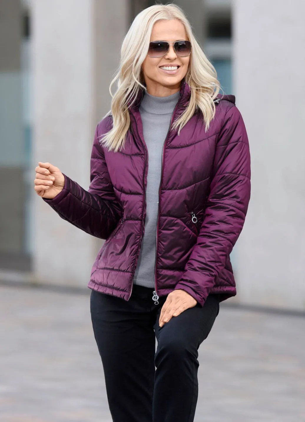 Damen Mona Winterjacken<Jacke mit 2-Wege-Reißverschluss