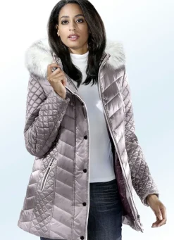 Damen Mona Winterjacken<Jacke mit weißer Kontrastpaspelierung