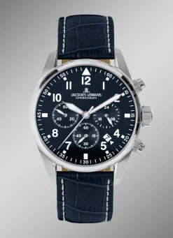 Jacques Lemans 42-2B Herrenuhr Herren Quarzuhren|Chronographen