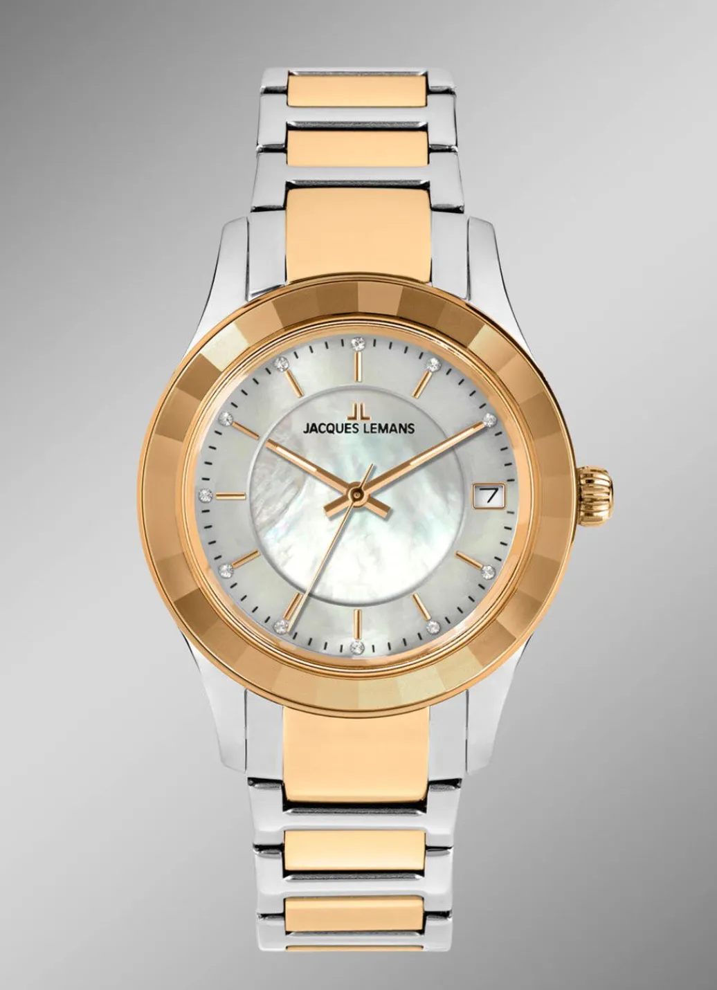Clearance Jacques Lemans Quartz-Damenuhr - Eleganz in Bicolor Damen Quarzuhren