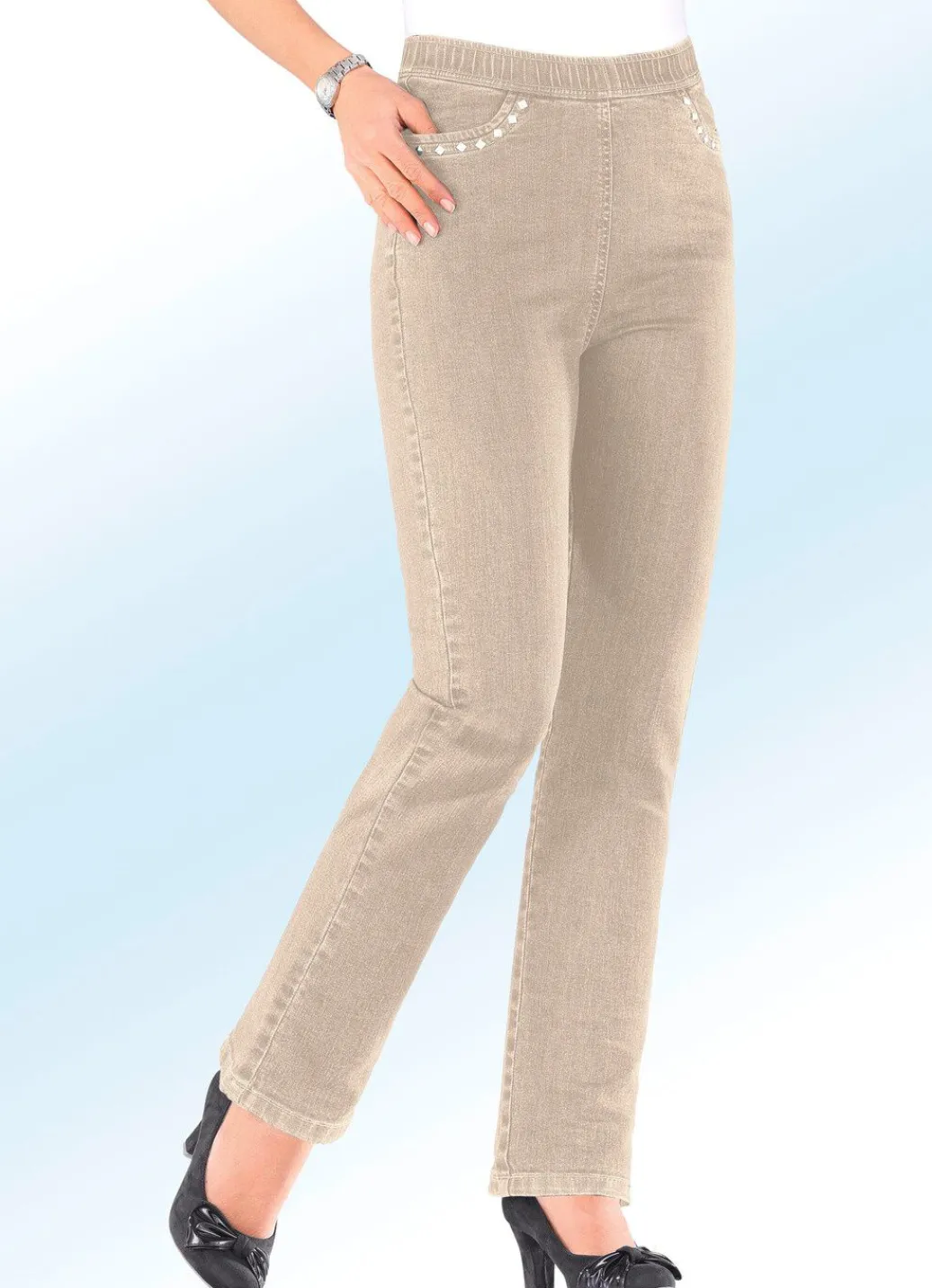 Damen Mona Schlupfhosen|Lange Hosen<Jeans in komfortabler Schlupfform