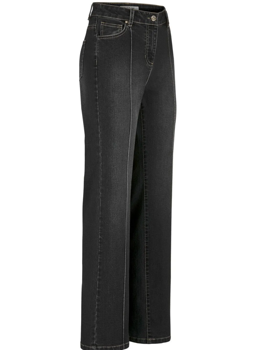 Damen Mona Lange Hosen|Jeans<Jeans mit abgesteppten Biesen