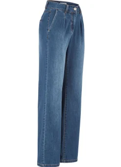 Damen Mona Lange Hosen|Jeans<Jeans mit Bundfalten