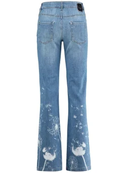 Damen Mona Lange Hosen|Jeans<Jeans mit floralem Druck