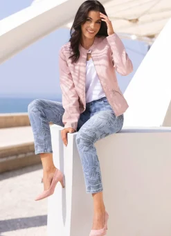 Damen Mona Lange Hosen|Jeans<Jeans mit floralem Druck