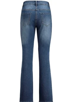 Damen Mona Jeans|Lange Hosen<Jeans mit leicht ausgestellter Beinweite