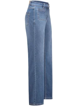 Damen Mona Lange Hosen|Jeans<Jeans mit modischen Vordertaschen