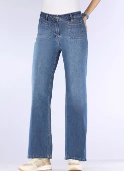 Damen Mona Lange Hosen|Jeans<Jeans mit modischen Vordertaschen
