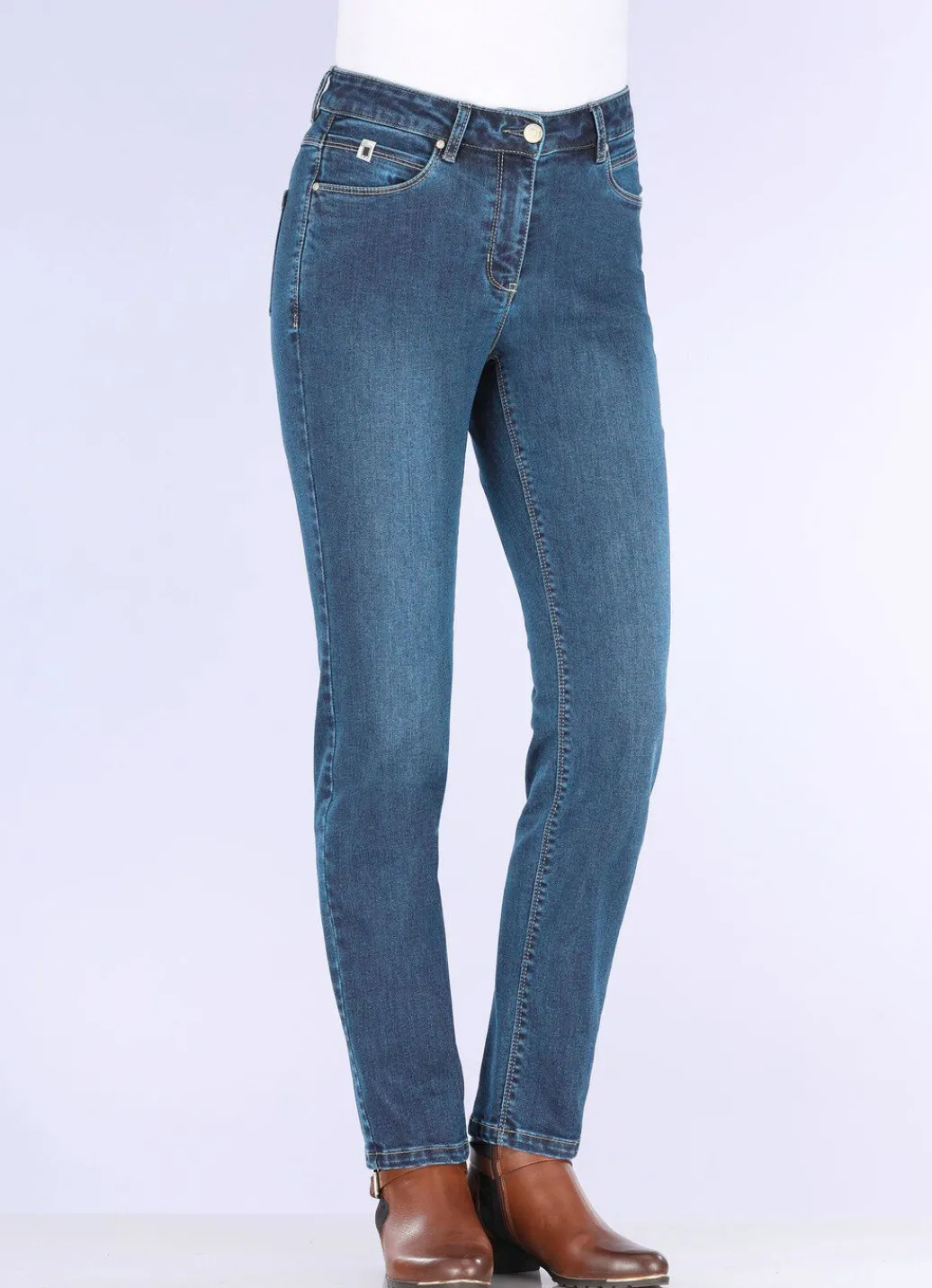 Damen Mona Lange Hosen|Jeans<Jeans mit praktischer Handytasche