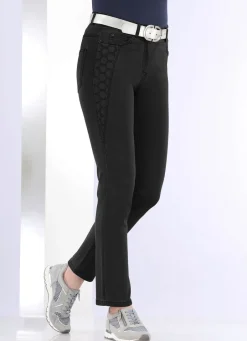 Damen Mona Lange Hosen|Jeans<Jeans mit schöner Stickerei