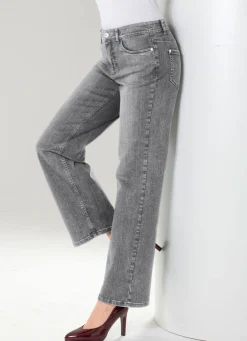 Damen Mona Lange Hosen|Jeans<Jeans mit Stern-Details