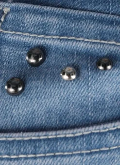 Damen Mona Lange Hosen|Jeans<Jeans mit trendigen Ziernieten