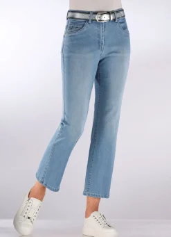 Damen Mona Lange Hosen|Jeans<Jeans mit trendigen Ziernieten