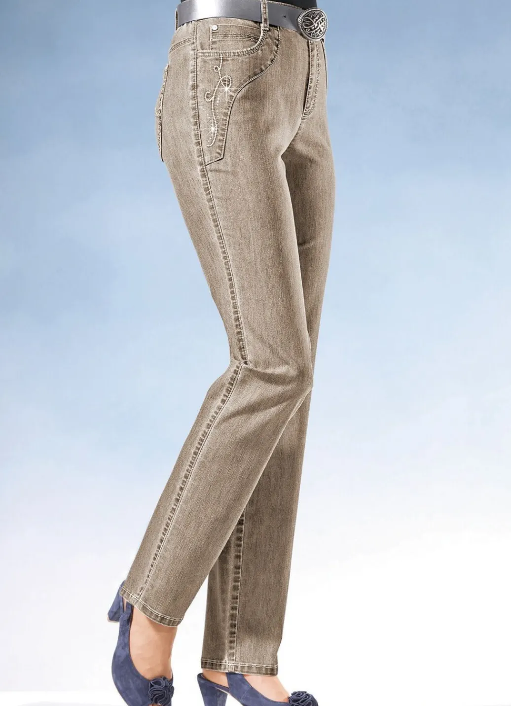 Damen Mona Jeans<Jeans mit weiterem Bundumfang