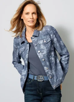 Damen Mona Übergangsjacken<Jeansjacke mit Knopfleiste