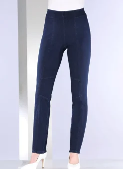 Damen Mona Schlupfhosen|Jeans<Jersey-Hose in Denim-Optik