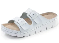 New Klassische Damen-Pantoletten, mit verstellbaren Schließen Damen Pantoletten