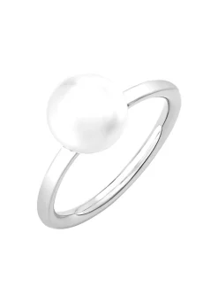 Klassischer Damenring mit Süßwasser-Zuchtperle Damen Ringe