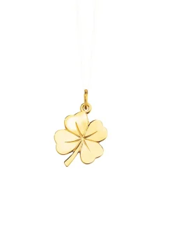 Outlet Kleeblatt-Anhänger aus Gold Damen Anhänger