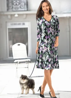 Damen Mona Freizeitkleider<Kleid in Wickeloptik