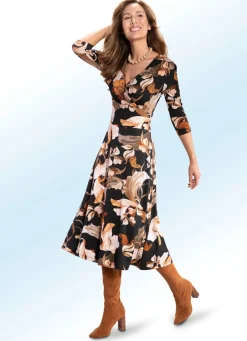 Damen Mona Freizeitkleider<Kleid in Wickeloptik