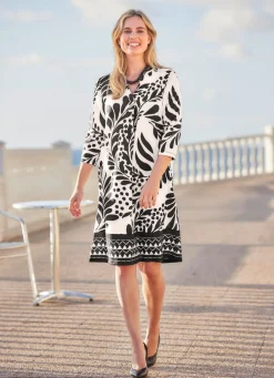 Damen Mona Freizeitkleider<Kleid mit dekorativer Faltenlegung